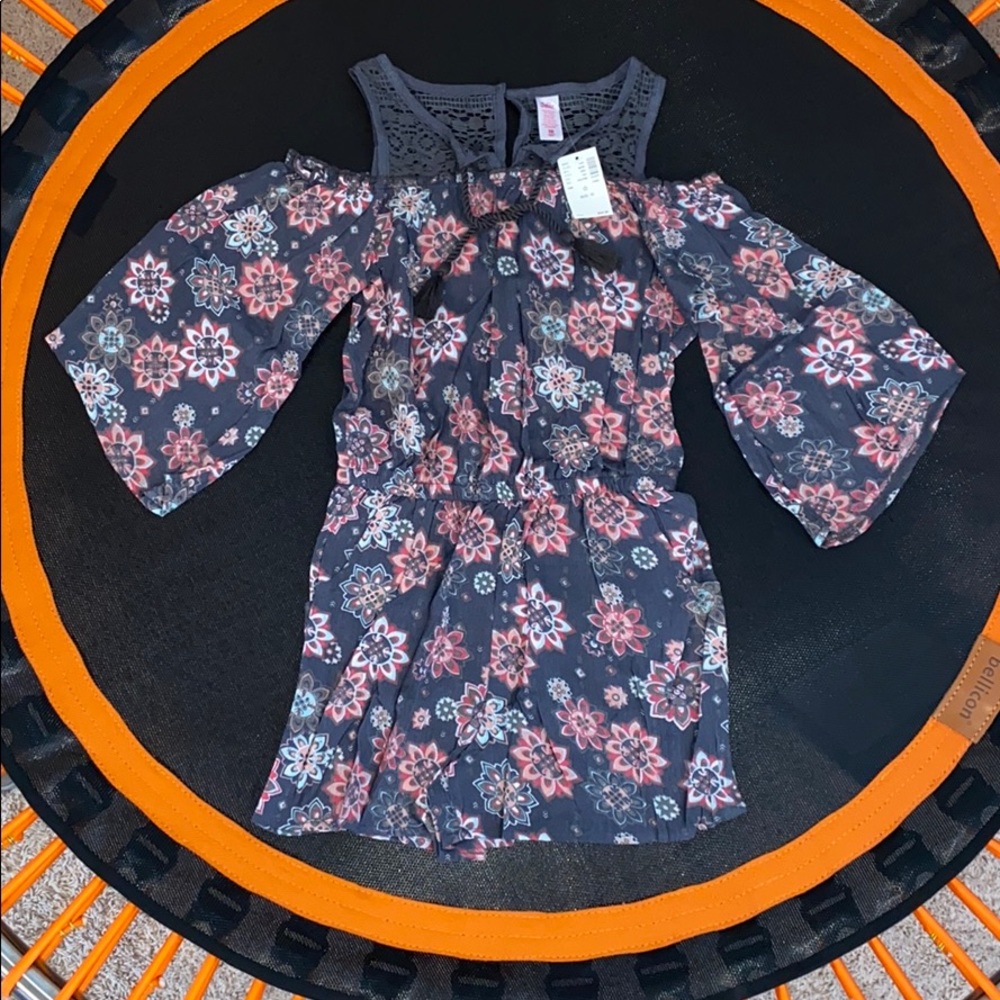 NWT Youth Girls Size 10 Romper from Justice